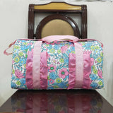 BA0291 Flower Pink Ruffles Duffle Bag
