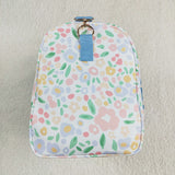 BA0292 Flower Blue Ruffles Duffle Bag