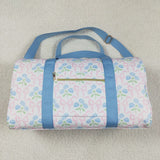 BA0294 Flower Bows Blue Ruffles Duffle Bag