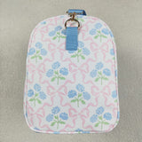 BA0294 Flower Bows Blue Ruffles Duffle Bag