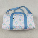 BA0294 Flower Bows Blue Ruffles Duffle Bag