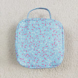 BA0296 Drip Ice cream Blue Lunch Box Bag 8.5*8*3 inches