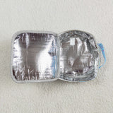 BA0296 Drip Ice cream Blue Lunch Box Bag 8.5*8*3 inches