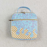 BA0296 Drip Ice cream Blue Lunch Box Bag 8.5*8*3 inches