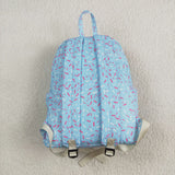 BA0297 Ice Cream Drip Blue Kids Backpack Bag