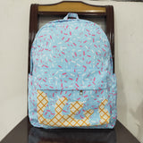 BA0297 Ice Cream Drip Blue Kids Backpack Bag
