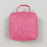 BA0299 Summer Ice cream Pink Lunch Box Bag 8.5*8*3 inches