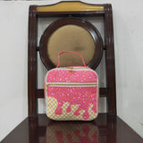 BA0299 Summer Ice cream Pink Lunch Box Bag 8.5*8*3 inches