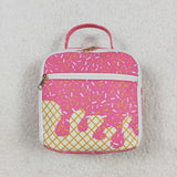 BA0299 Summer Ice cream Pink Lunch Box Bag 8.5*8*3 inches