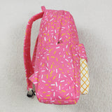 BA0300 Summer Drip Ice cream Pink Kids Backpack Bag