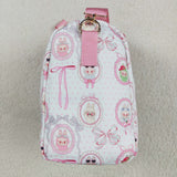 BA0301 Cartoon Bows Pink Kids Duffle Bag