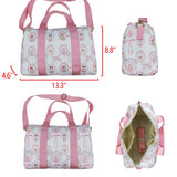 BA0301 Cartoon Bows Pink Kids Duffle Bag