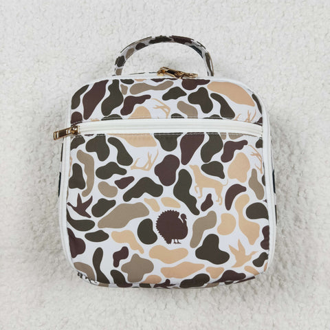 BA0305 Camo Mallard Ducks Dog Lunch Box Bag 8.5*8*3 inches