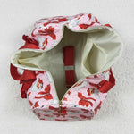 BA0306 Christmas Santa Bows Duffle Bag
