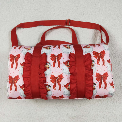 BA0306 Christmas Santa Bows Duffle Bag