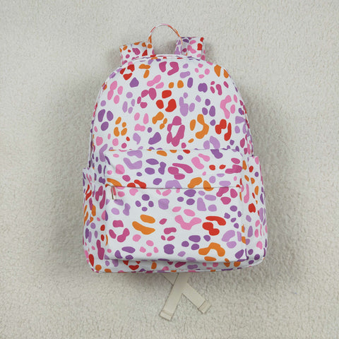 BA0307 Leopard Pink Kids Backpack Bag