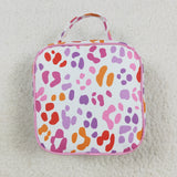 BA0309 Leopard Pink Lunch Box Bag 8.5*8*3 inches