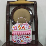 BA0309 Leopard Pink Lunch Box Bag 8.5*8*3 inches