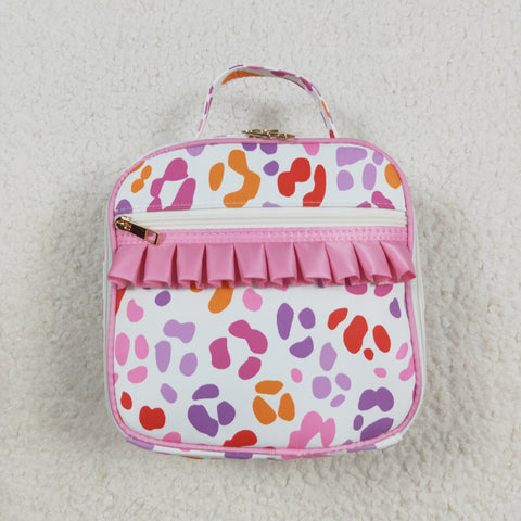 BA0309 Leopard Pink Lunch Box Bag 8.5*8*3 inches
