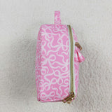 BA0310 Coquette Bows Pink Lunch Box Bag 8.5*8*3 inches