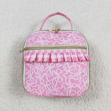 BA0310 Coquette Bows Pink Lunch Box Bag 8.5*8*3 inches
