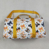 BA0314 Halloween Bows Orange Duffle Bag