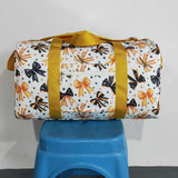 BA0314 Halloween Bows Orange Duffle Bag