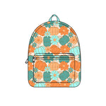 Preorder BA0316 Pumpkin Bows Green Kids Backpack Bag