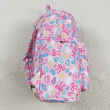 BA0319 Leopard Colorful Pink Kids Backpack Bag