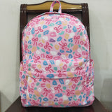BA0319 Leopard Colorful Pink Kids Backpack Bag