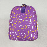 BA0321 Drip Ice Cream Purple Duffle Bag