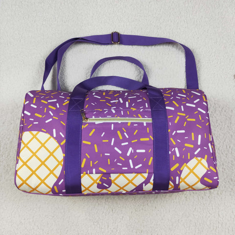 BA0321 Drip Ice Cream Purple Duffle Bag