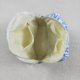 BA0322 Coquette Bows Blue Kids Backpack Bag