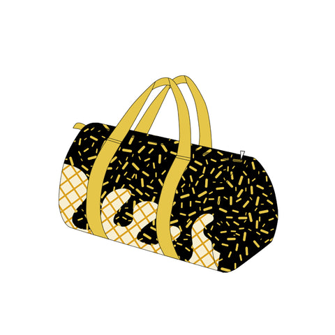 Preorder BA0324 Drip Ice Cream Gold Duffle Bag
