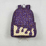 BA0327 Summer Ice Cream Purple Kids Backpack Bag