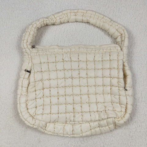 US Warehouse BA0328 Beige Puffy Tote Bag