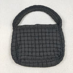 US Warehouse BA0329 Black Puffy Tote Bag