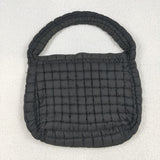 US Warehouse BA0329 Black Puffy Tote Bag
