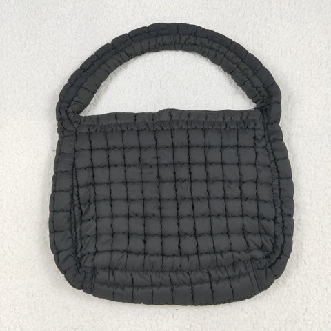 US Warehouse BA0329 Black Puffy Tote Bag
