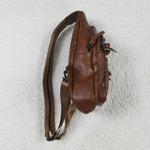 US Warehouse BA0330 Women's Bohemian Crossbody Bag Trendy Leather Sling Bag