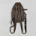 US Warehouse BA0331 Women's Bohemian Crossbody Bag Trendy Leather Sling Bag