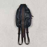 US Warehouse BA0332 Women's Bohemian Crossbody Bag Trendy Leather Sling Bag