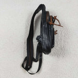 US Warehouse BA0332 Women's Bohemian Crossbody Bag Trendy Leather Sling Bag