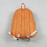 BA0339 Ice Cream Drip Sprinkles Orange Kids Backpack Bag