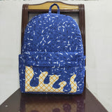 BA0340 Ice Cream Drip Sprinkles Blue Kids Backpack Bag