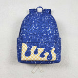 BA0340 Ice Cream Drip Sprinkles Blue Kids Backpack Bag