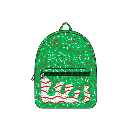 Preorder BA0347 Ice Cream Drip Sprinkles Green Kids Backpack Bag