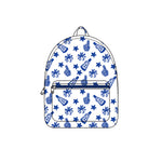 Preorder BA0349 Cheer Game Day Go Team Blue Kids Backpack Bag