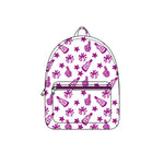 Preorder BA0351 Cheer Game Day Go Team Purple Kids Backpack Bag