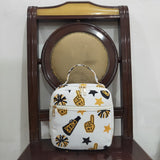 BA0362 Cheer Game Day Go Team Gold Lunch Box Bag 8.5*8*3 inches